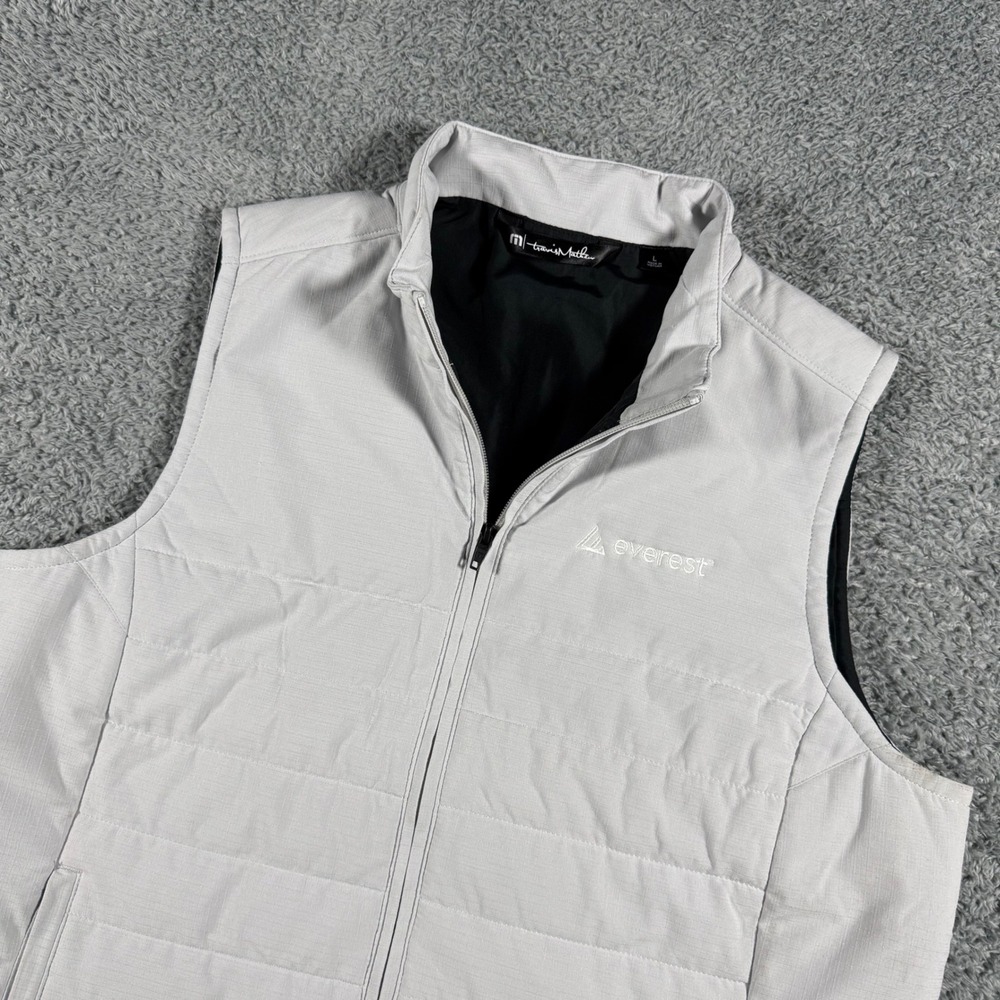 Travis Mathew Womens Cold Bay Vest Size Large Full Zip Performance Quilted